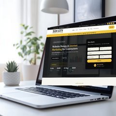 What makes a good website design for a contractor?