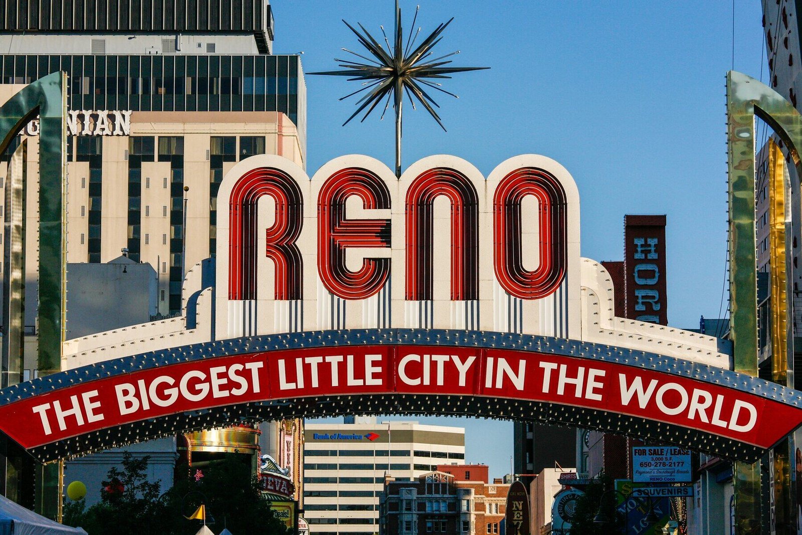 Reno NV — The Biggest Little City in the World arch — Website Designer in Reno