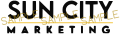 Sun City Marketing sample logo as a small PNG file, enlarged until it turns blocky