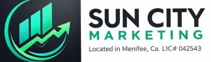 Sun city marketing logo menifee california web design seo