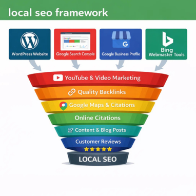 Image of Local SEO Frame Work website services at Sun City Marketing